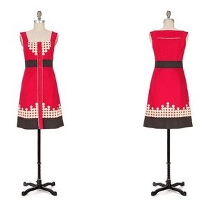 Floreat Anthropologie Dress 8 Sweet As Pie Cherry